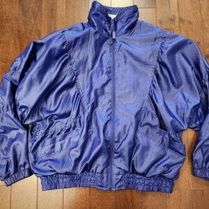 Adidas 80's women's purple jacket vintage retro